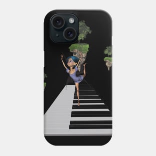 Cute fairy dancing on a piano Phone Case