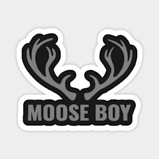 MOOSE BOY GREY Magnet