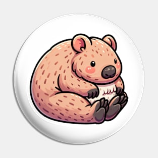 Kawaii Wombat Pin