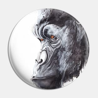 Gorilla Face Pin