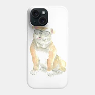 Archie the Cool British Bulldog Phone Case