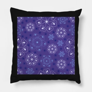 Very Peri Henna Florals Pillow