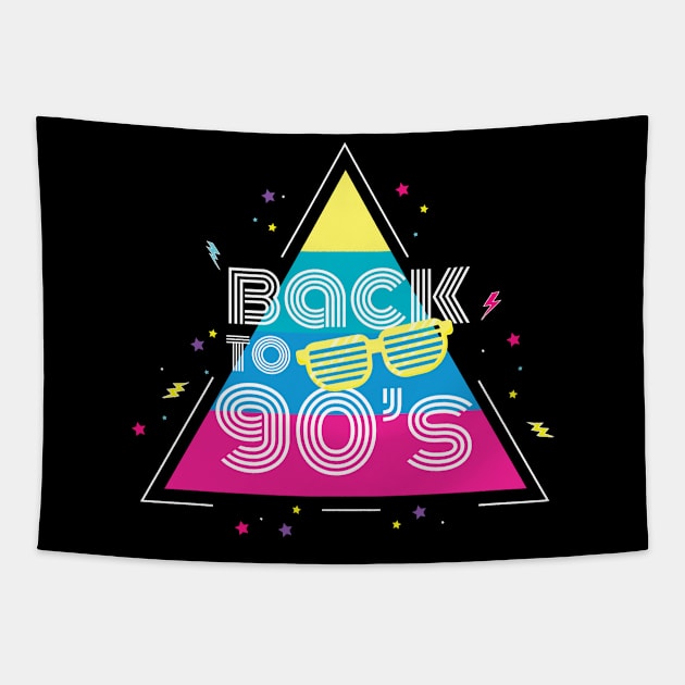 Back To 90's Retro Party 1990s Costume Tapestry by wbdesignz