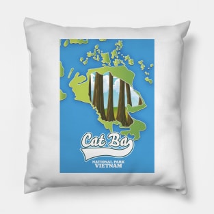 cat ba national park Vietnam travel map Pillow