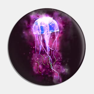 Glowing Jellyfish (Pink Vers) Pin