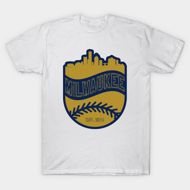 Milwaukee Brewers baseball est. 1970 American league logo shirt