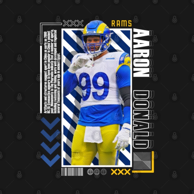 Aaron Donald Paper Poster Version 10 by art.Hamdan