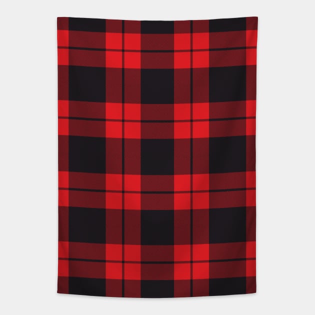 Buffalo Plaid Checkered Christmas Holiday Pattern Tapestry by ilhnklv