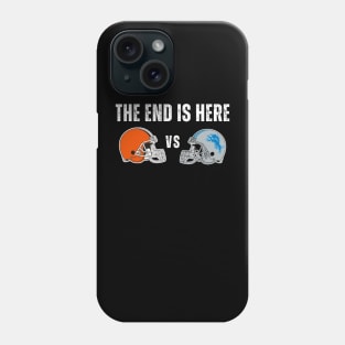 Browns versus Lions NFL Football Fans Funny Phone Case