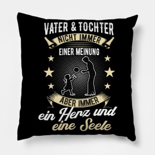 Vater und Tochter Spruch Familie Partnerlook Pillow