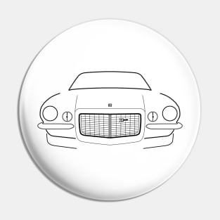 Camaro 1973 classic muscle car black outline graphic Pin