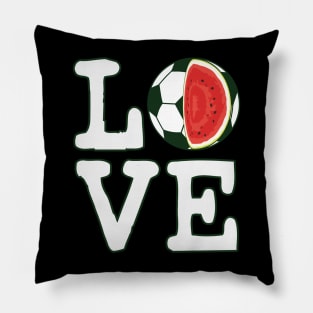 Love Soccer Watermelon Pillow