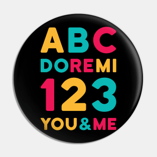 ABC 123 DO-RE-MI Pin