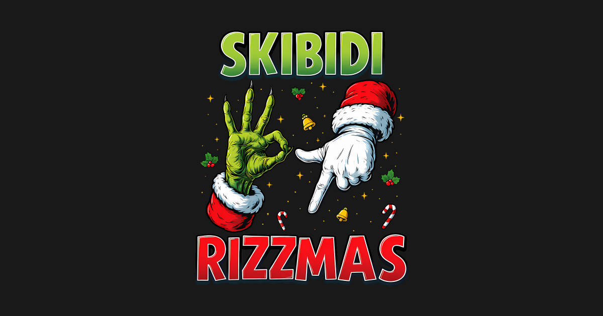Happy Rizzmas Holiday Seven 2025 Six Skibidi Festive Meme - Skibidi ...