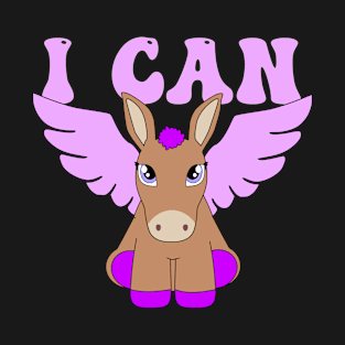 I can donkey pegasus purple tee T-Shirt