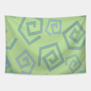 Moroccan Tile Design | Pistachio Green Tapestry