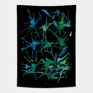 Ocean Splash Doodle Tapestry