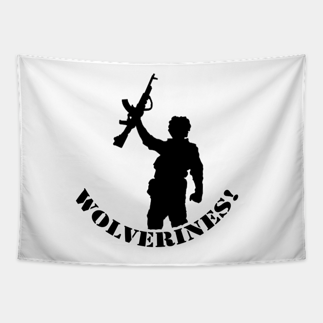 Wolverines Red Dawn Tapestry Teepublic