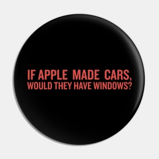 If Apple Made Cars... Pin