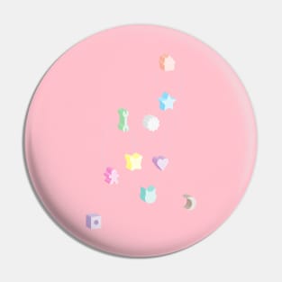 Kawaii Candy lolly all sorts in 3D Pastel Pin