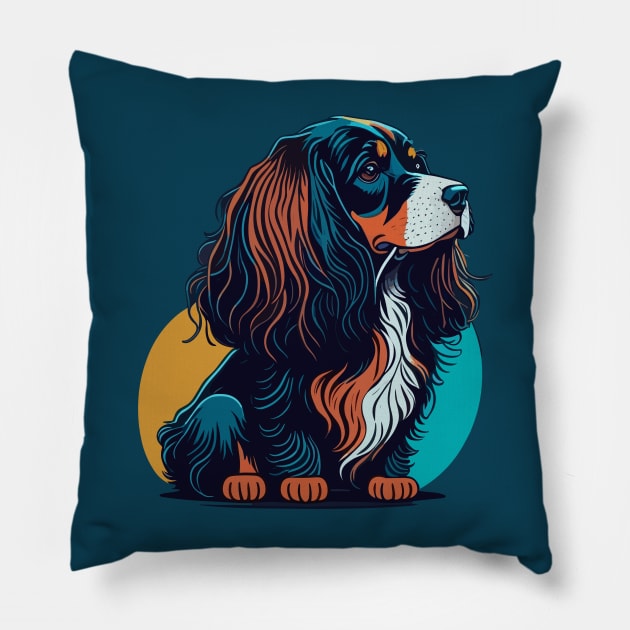 English Cocker Spaniel Portrait Pillow by SpriteGuy95