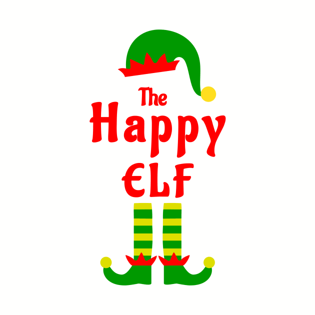 The Happy Elf Family Matching Christmas 2020 Gift  by NiftyGiggles