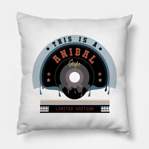 ANIBAL Name Style Pillow by Suryaraj