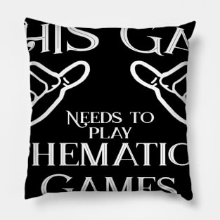 This gal needs to play thematic games Pillow