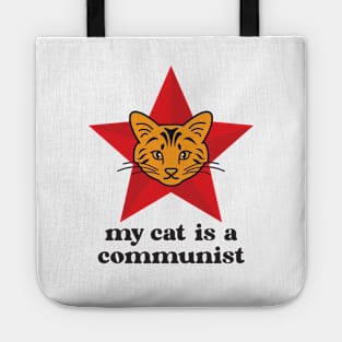 Ginger Cat My Cat Is A Communist Tote