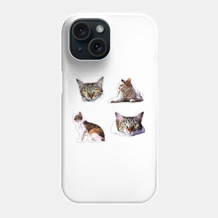 sticker cat Phone Case
