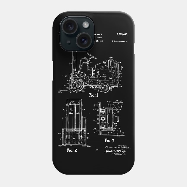 Industrial Truck Patent Phone Case by Anodyle