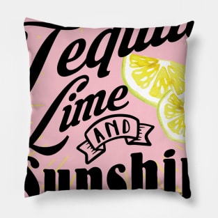Tequila Lime and Sunshine Pillow