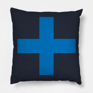 Greek cross (blue) Pillow