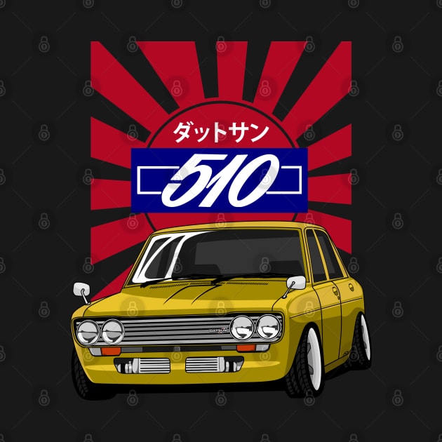 Datsun 510 (Gold) by zevalia