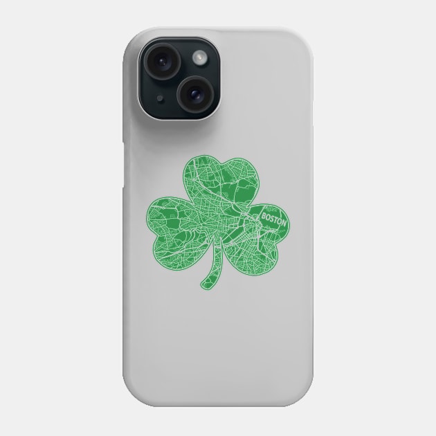 Boston Green Shamrock Ireland St. Patricks Irish Heritage Phone Case by TeeCreations