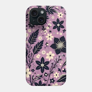 Purple Floral Phone Case