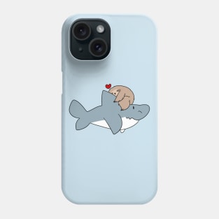 Sloth Loves Shark Phone Case