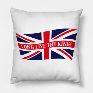 Long Live The King! (England / Great Britain / United Kingdom / Wave) Pillow