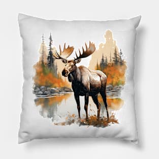 Wild Moose Pillow