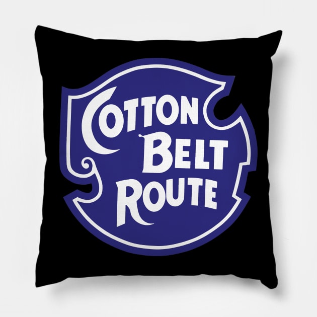 St. Louis Southwestern Railway Company "The Cotton Belt Route" Pillow by Railway Tees For All