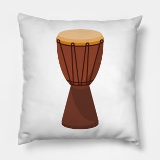 African Djembe Hand Drum Pillow