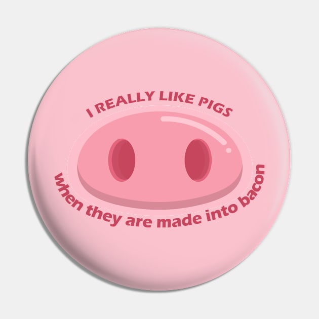 i really like pigs Pin by Capturedtee