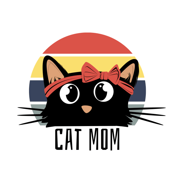 Cute cat mom by Rishirt