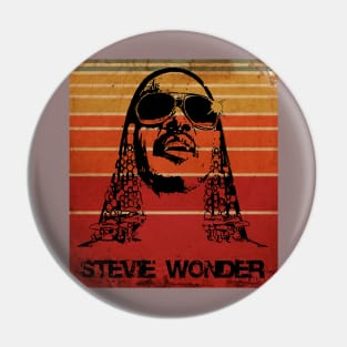 Stevie Wonder//Retro Vintage Pin