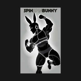 SpinSpinBunny Black White Man Dance T-Shirt