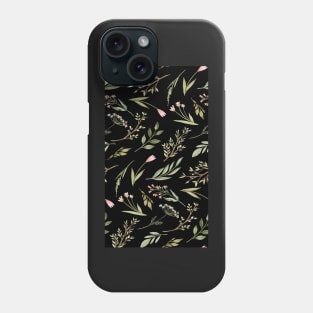 Black Wildflowers Celestes Studio© Phone Case