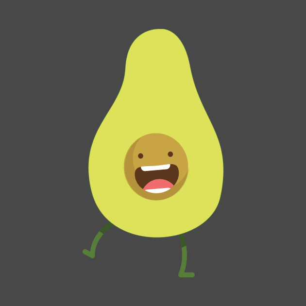 Happy Avocado by Kaine & Duds