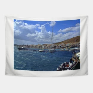 Fornells harbour Tapestry