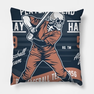 Born to Play Baseball Pillow