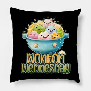 Wonton Wednesday Foodie Design Pillow